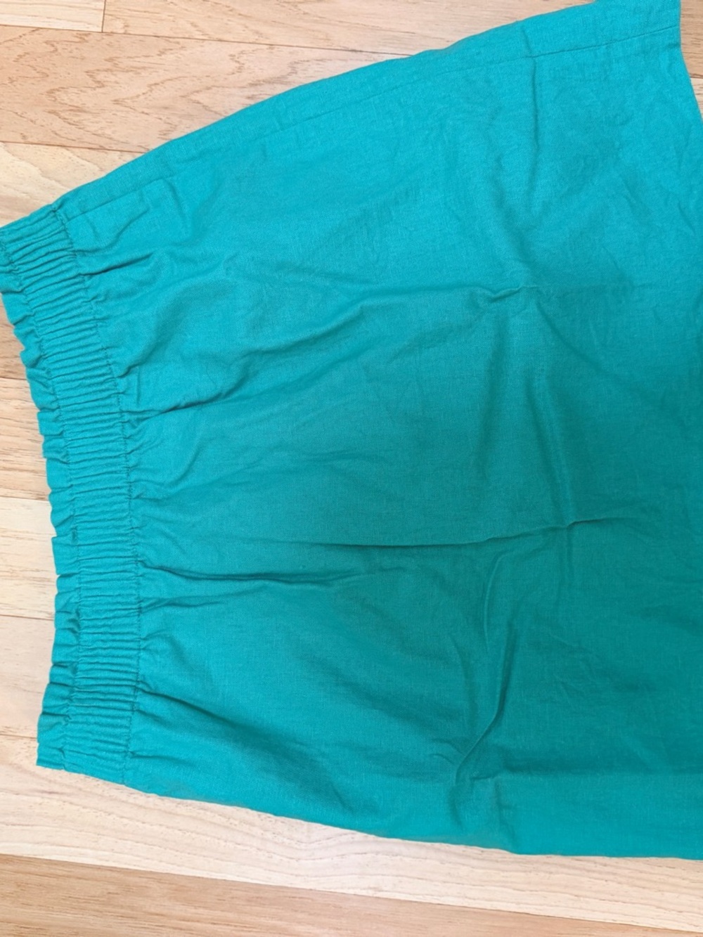J. Crew Teal Green Elastic Waist Skirt